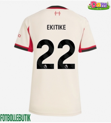 Liverpool Hugo Ekitike #22 Bortatröja Kvinnor 2025-26 Kortärmad